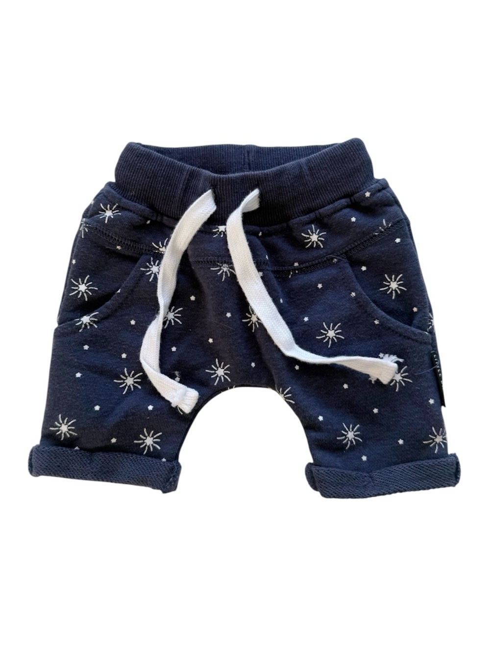 Little Bipsy Navy Star Shorts 0-3M